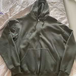 Oversized zip up hoodie jacket